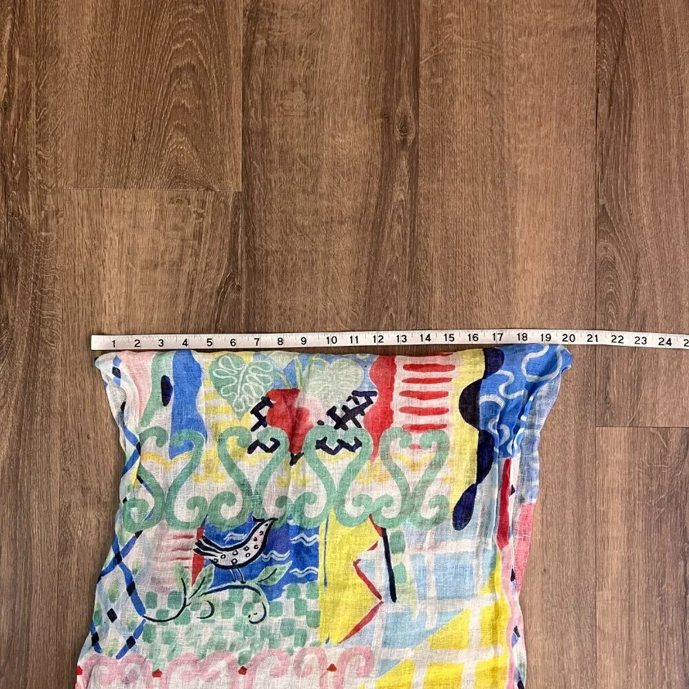 Collier Campbell Vintage 1980 Colorful Summer Scarf